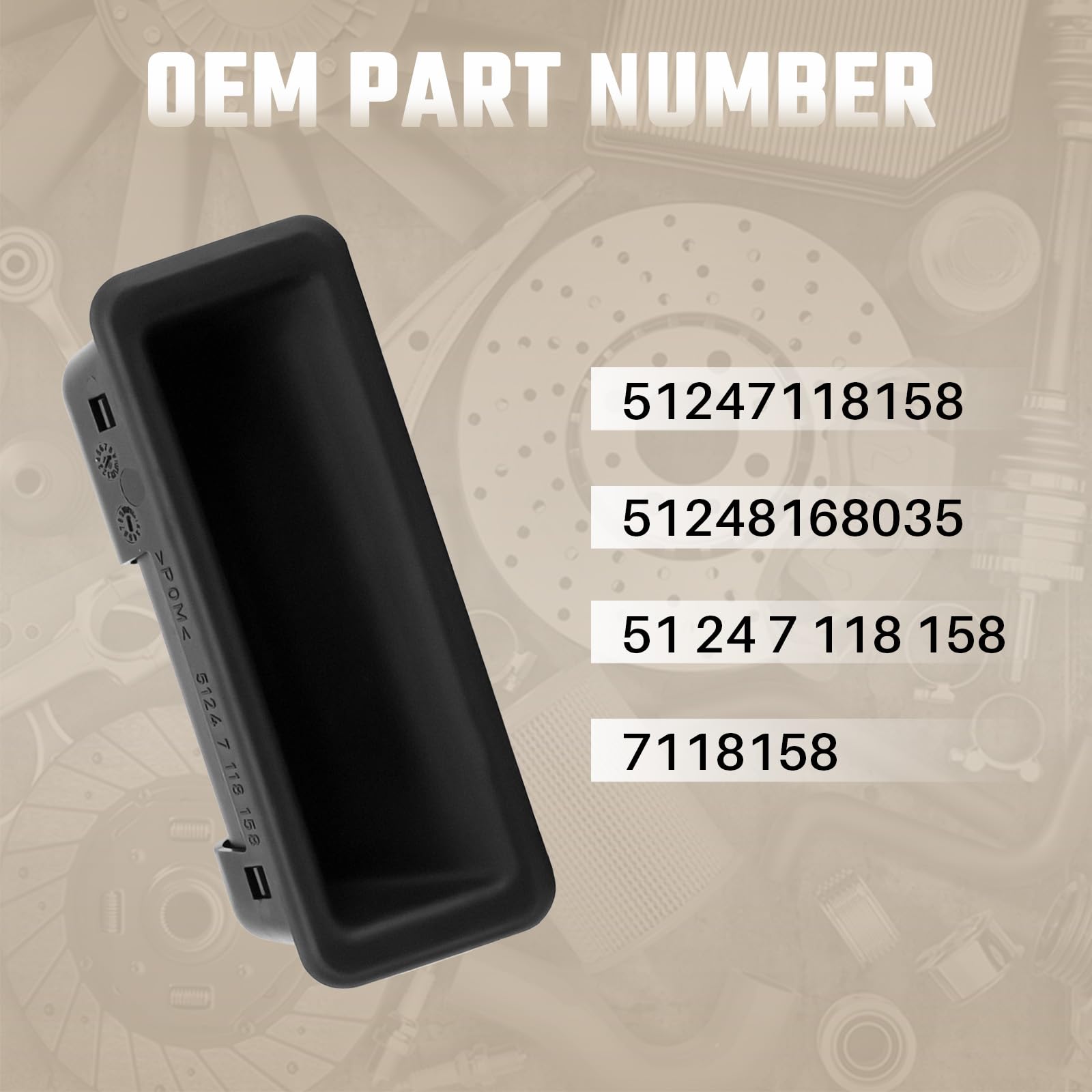 Interruttore Pulsante Portellone Posteriore 51247118158 – Ricambio In ABS Per BMW E90, E60, X1, X5, Serie 1 3 5 – Aramox