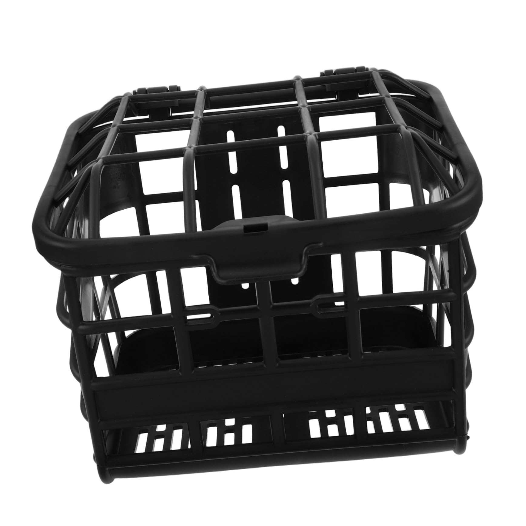 Mipcase Cesta para Bicicleta Infantil Plástica con Tapa Ligera y Estable Accesorio Delantero Desmontable para Bicis Plegables y Eléctricas para Compras y Paseos al Aire