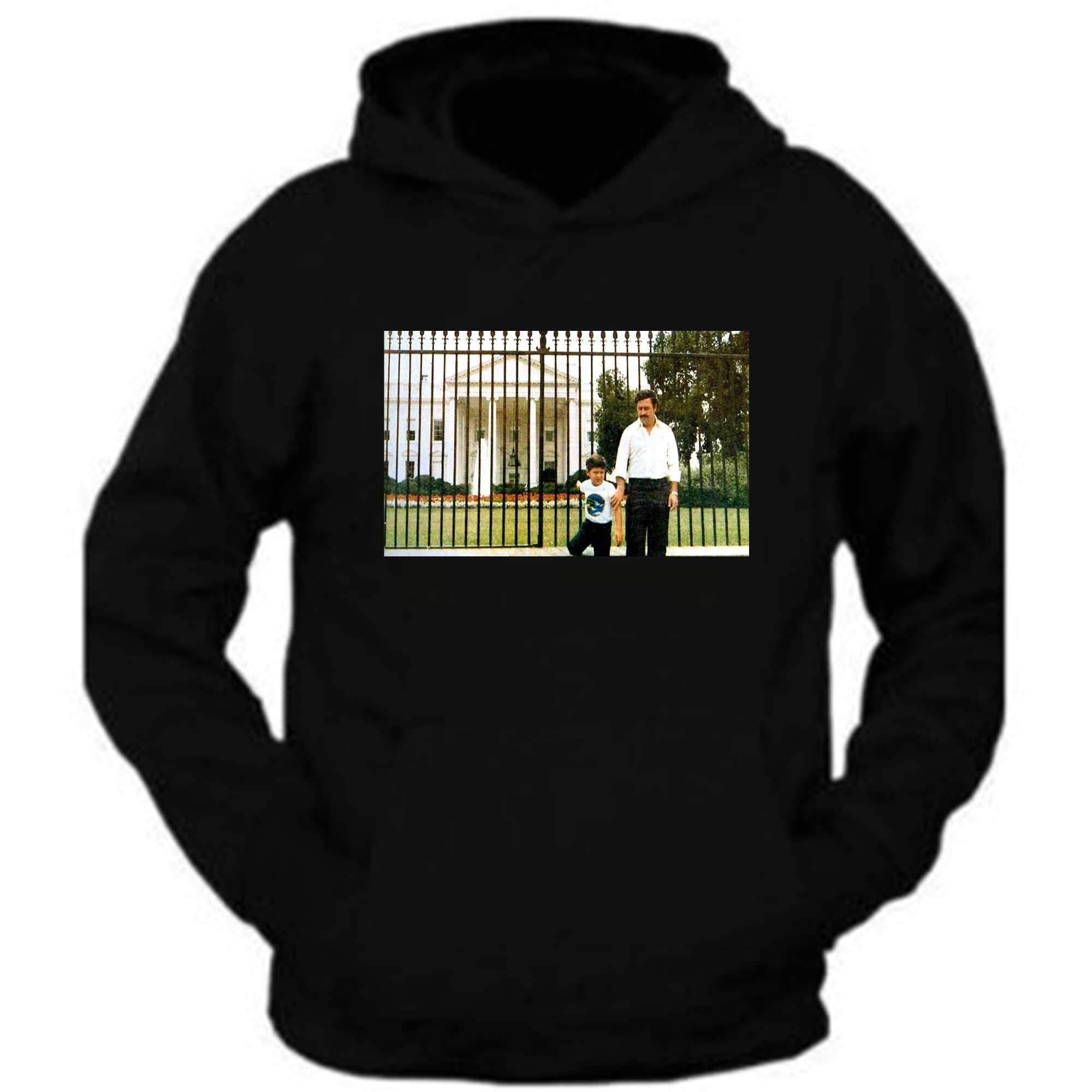 Pablo Escobar and his Son Hoodie Medellin Cartel DrugTee S-3XL