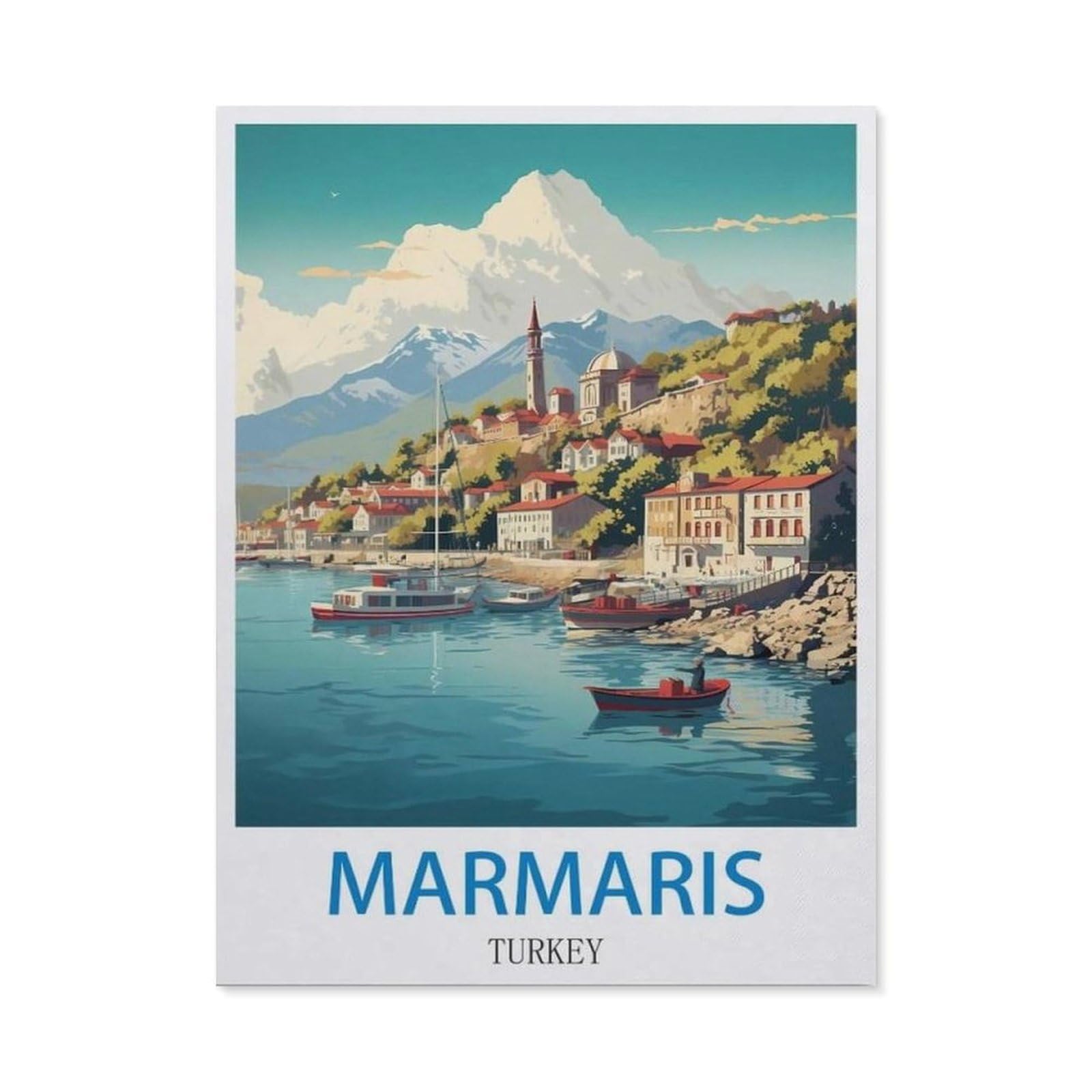 BEAYODKP Full Diamond 5D DIY Diamond Painting，Marmaris Turkey（40x50cm）