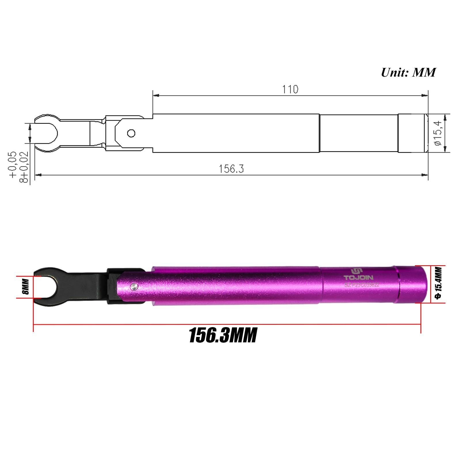 TOJOIN 5/16" SMA Chiave dinamometrica,0.9 N·m 8MM SMA Torque Wrench per Connettore RF SMA Comunicazione/Elettrommunicazione ad alta Precisione Misurazioni a Microonde