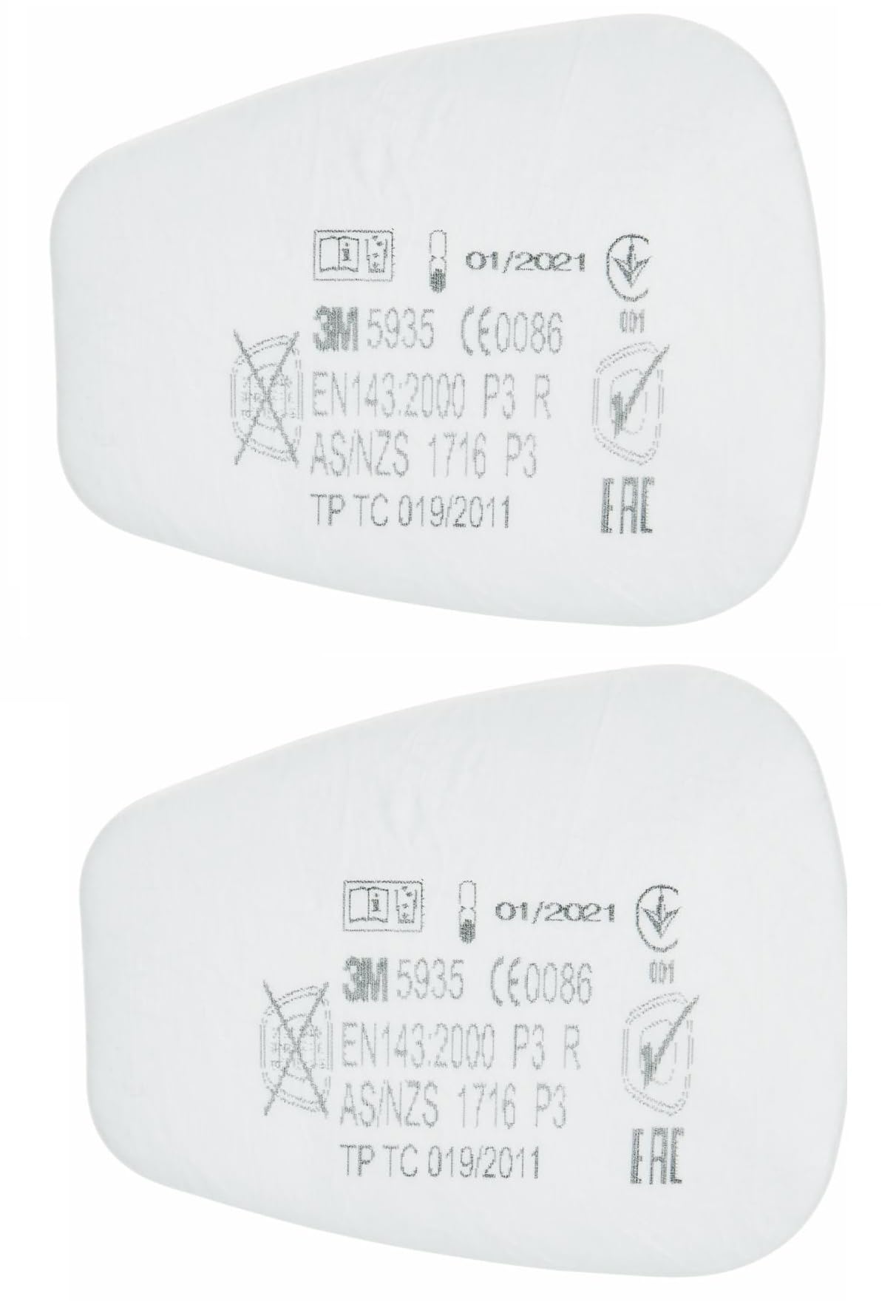 3M Filtros de inserción para partículas P3 5935 (10 pares)