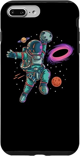 iPhone 7 Plus/8 Plus astronauta baloncesto Dunk Planet Blackhole Moon Landing estuche de regalo