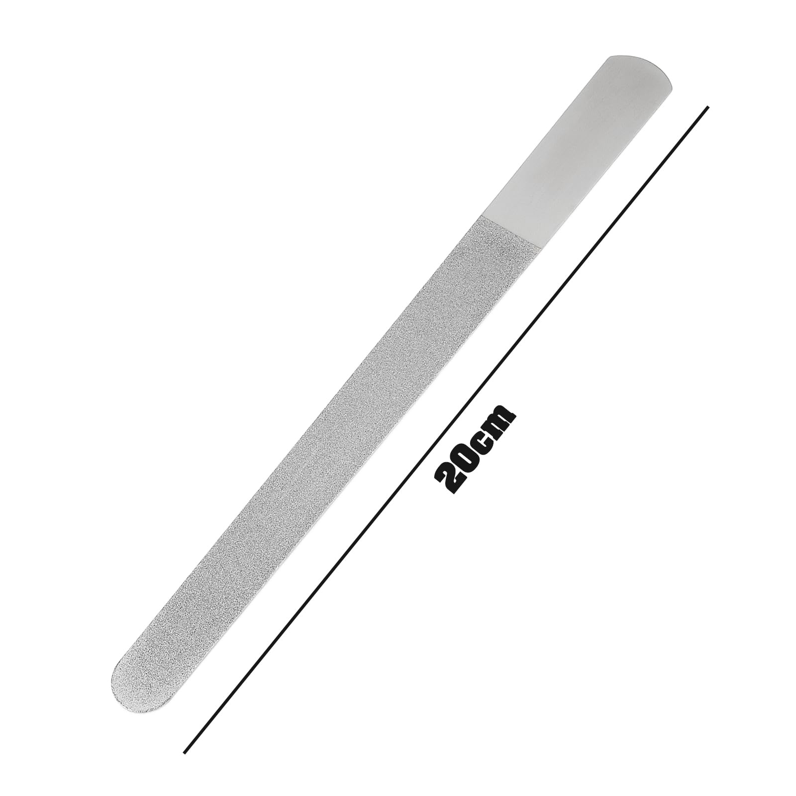 YINETTECH 3PCS Diamond Nail File Length 20cm Stainless Steel Nail Buffer for Foot Care Manicure Pedicure for Home Personal Care Nail Salons Beauty Salons Silver - Image 4