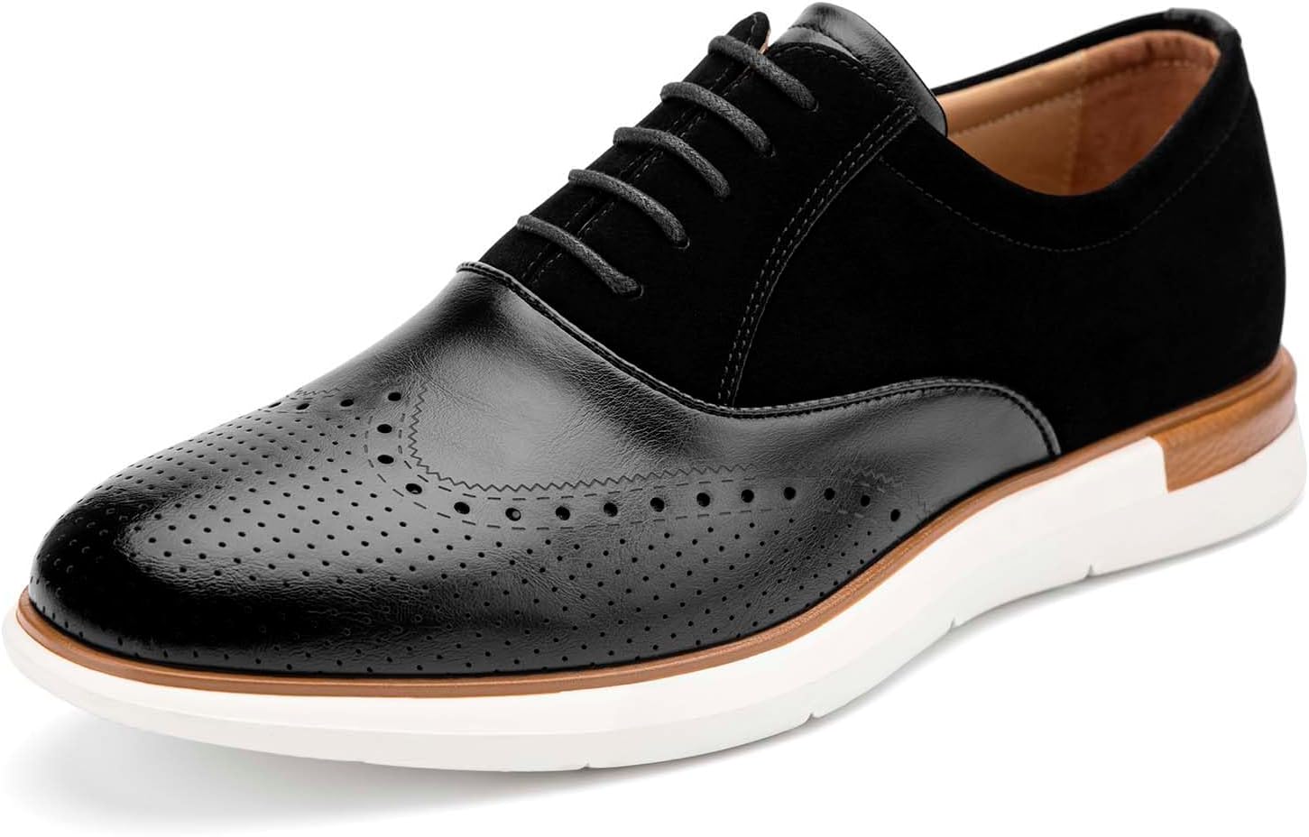 Meijiana Men's Oxfords Casual Dress Shoes Leather Lace Up Shoes for Men Business Oxford Shoes