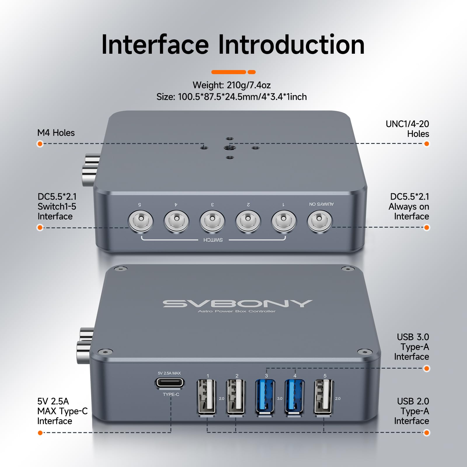 Svbony SV605CC Gekoelde CMOS-kleurencamera voor astrofotografie, 1,25 inch USB3.0, met verlichte IMX533-sensor aan de achterkant, astronomietelescoopcamera voor deep sky-fotografie Svbony SV605CC Gekoelde CMOS-kleurencamera voor astrofotografie, 1,25 inch USB3.0, met verlichte IMX533-sensor aan de achterkant, astronomietelescoopcamera voor deep sky-fotografie