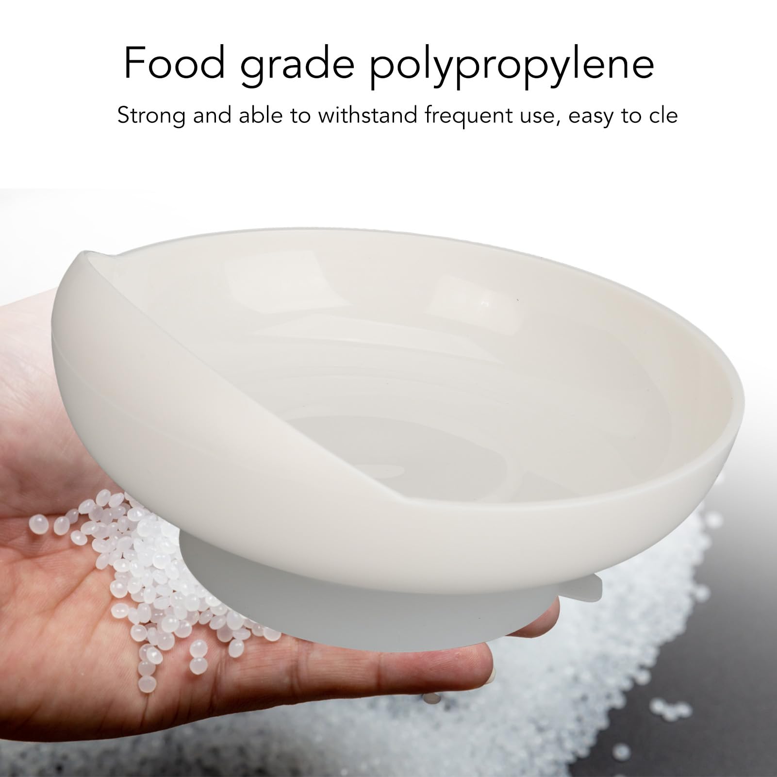 Plato Redondo a Prueba de Derrames, Vajilla Adaptable con Alimentación Automática, Utensilios para Comer con Base Antideslizante para Adultos Mayores Discapacitados con Parkinson