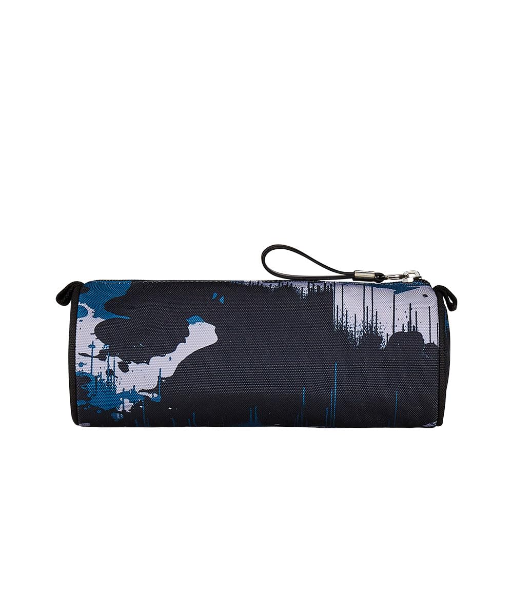 Seven School Pen Holder, Black and Blue, Single-Compartment Pen Holder, Zip Opening, Children and Youth, Blue, School - Image 3