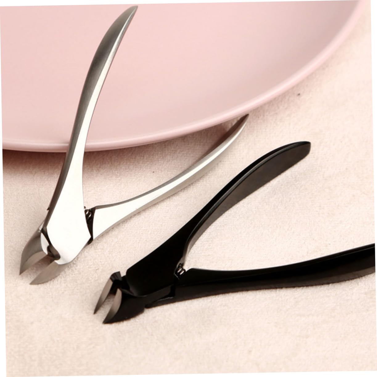 Healeved 3pezzi Tagliaunghie Professionale Inossidabile Strumento Per Pedicure Con Design Curvo Per Unghie Spesse e Incarnite Manicure Facile Da Usare Per Casa e Viaggio Per Amici e
