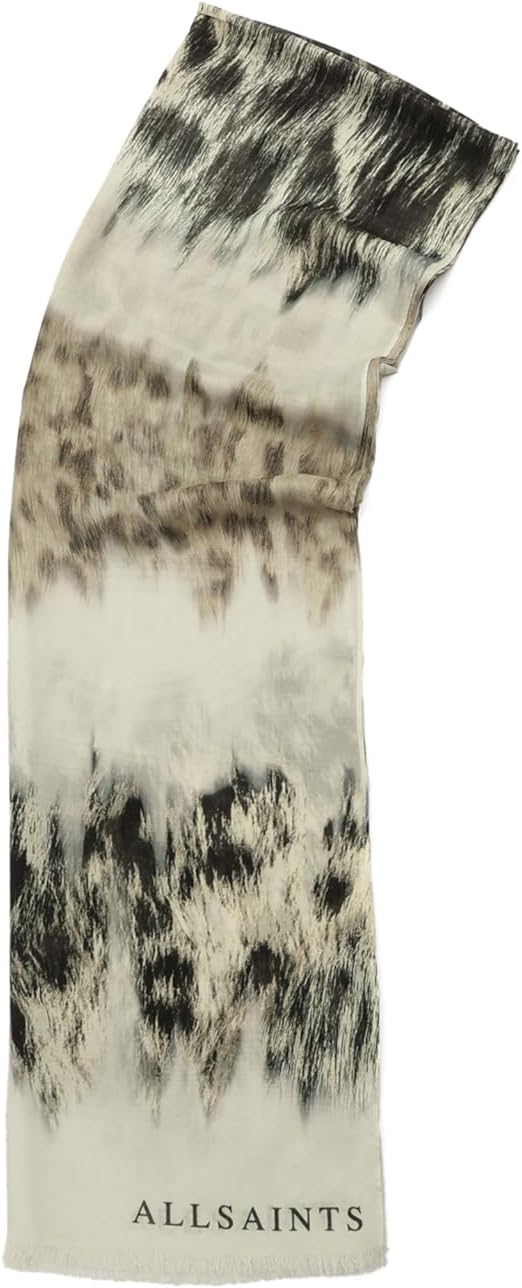 AllSaints Women's Aster Tie Dye Oversized Oblong Scarf, 100% Modal Accessory, Lightweight Fabric - Image 5