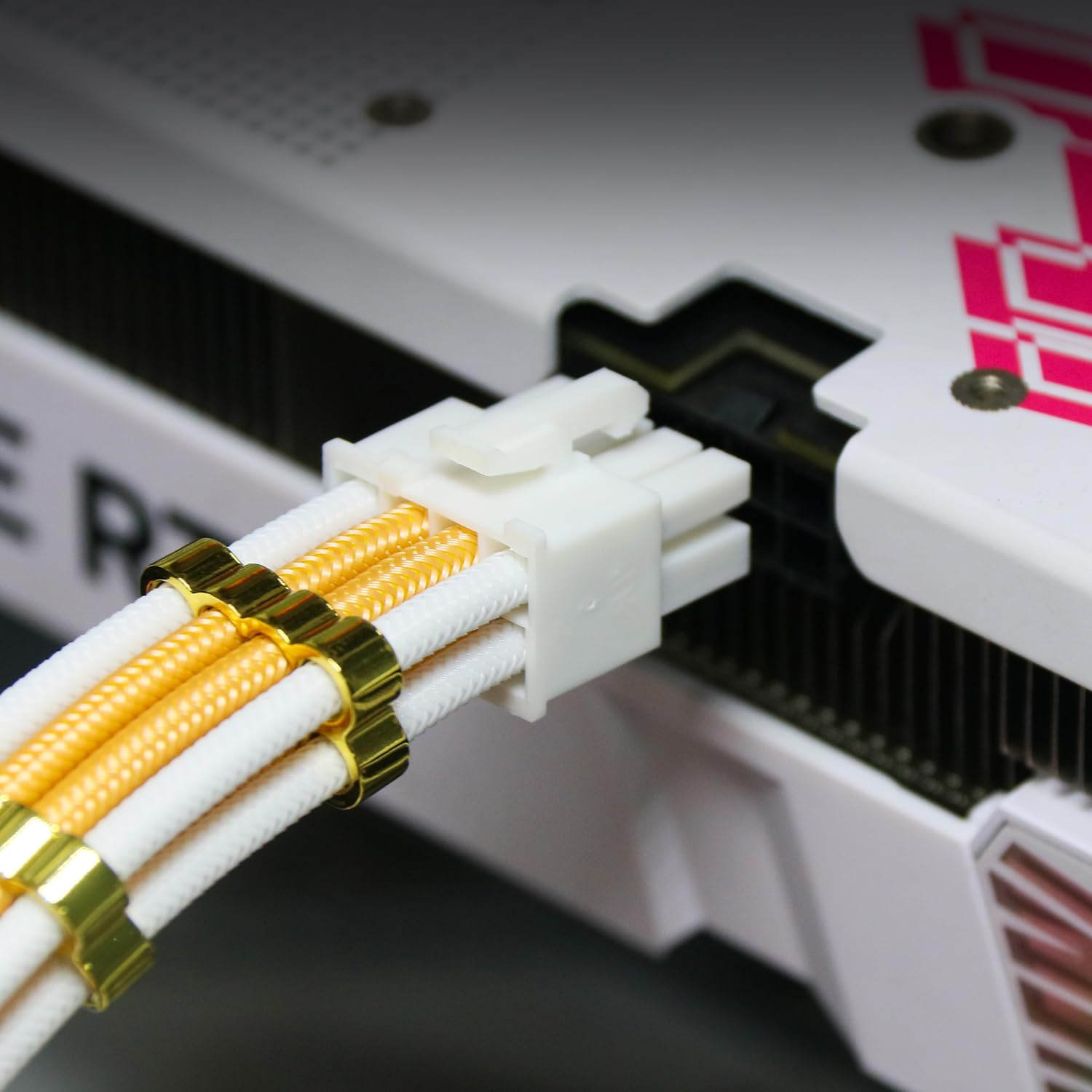 Sirlyr Kit de fuente de alimentación PSU dorado y blanco