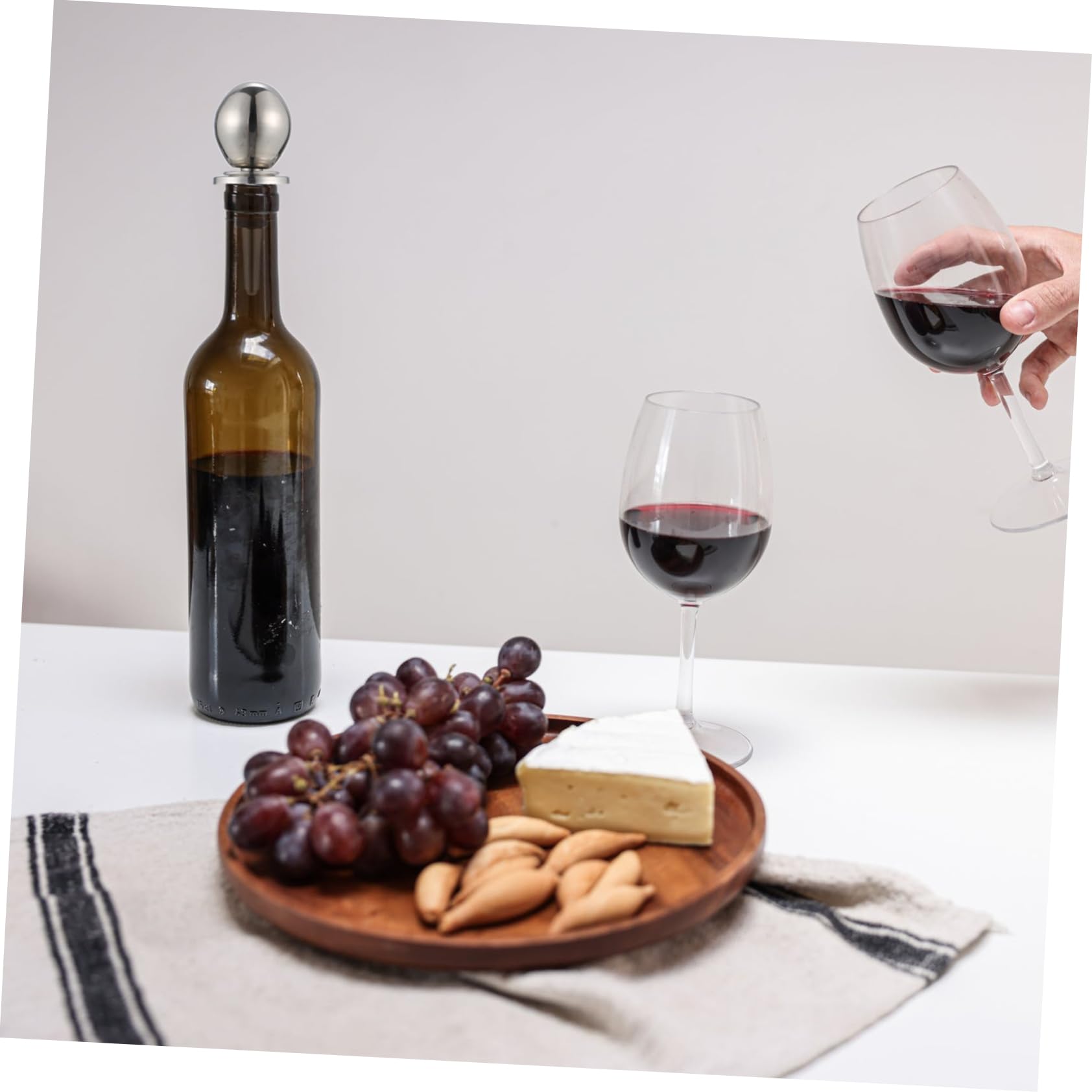 TOPBATHY 16 Piezas Tapón De Vino De Acero Inoxidable Tapa De Botella Tapones De Botella Tapón De Botella De Aceite Tapones De Vacío Ahorradores De Vino Tapón De Sellado Tapon De Vino Silver