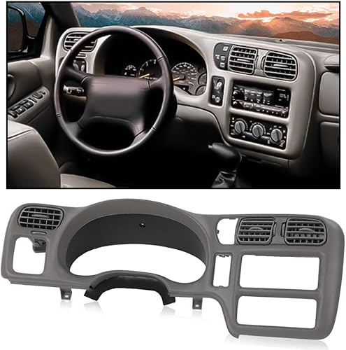 Miniatura 2 de CHEDA Bisel de tablero compatible con Chevy S10, GMC Sonoma Jimmy Blazer 1998-2004, no es compatible con doble din