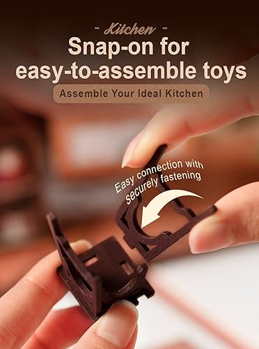 Miniatura 8 de Rowood Kit de casa en miniatura, manualidades de casa de muñecas para adultos, kits de modelo de hogar pequeño para adultos para construir con LED,