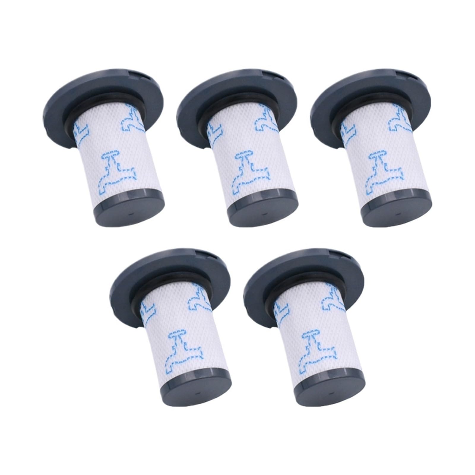 Lipski 5 filtros Lavables, Compatible con Accesorios for aspiradoras Rowenta ZR009007 y Tefal X-Force Flex 14.60 11.6 Pole