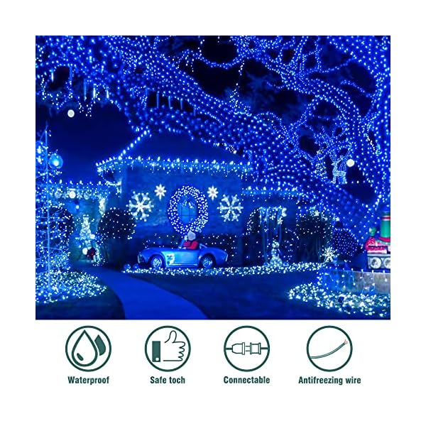 Hopolon clear christmas lights set 2pack 50count 13feet incandescent bulb mini string lights for indoor christmas tree garland birthday wedding festival decor - image 4