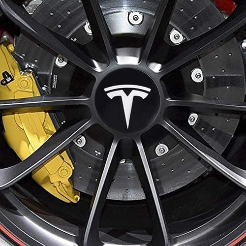 Miniatura 4 de Cubierta central de plástico ABS de 2205in 22 pulgadas con emblema de 22 pulgadas 4 unidades compatible con Tesla
