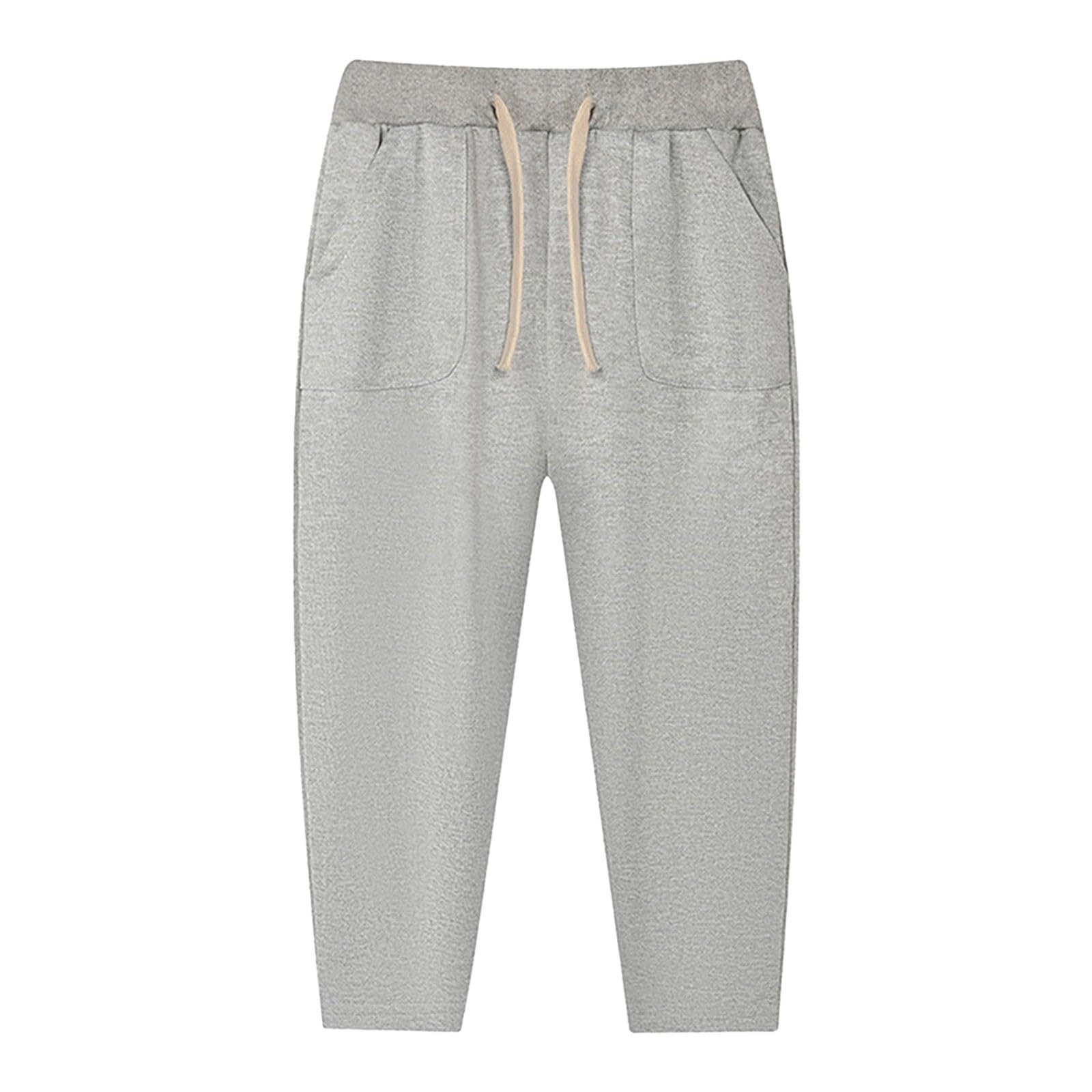 Boy's Baggy Cargo Tracksuit Bottoms Elastic Waist Baggy Trousers for Boys Girls Sports Sweatpants Sport Sweatpants Training Pants for Teenagers Fitness Gym