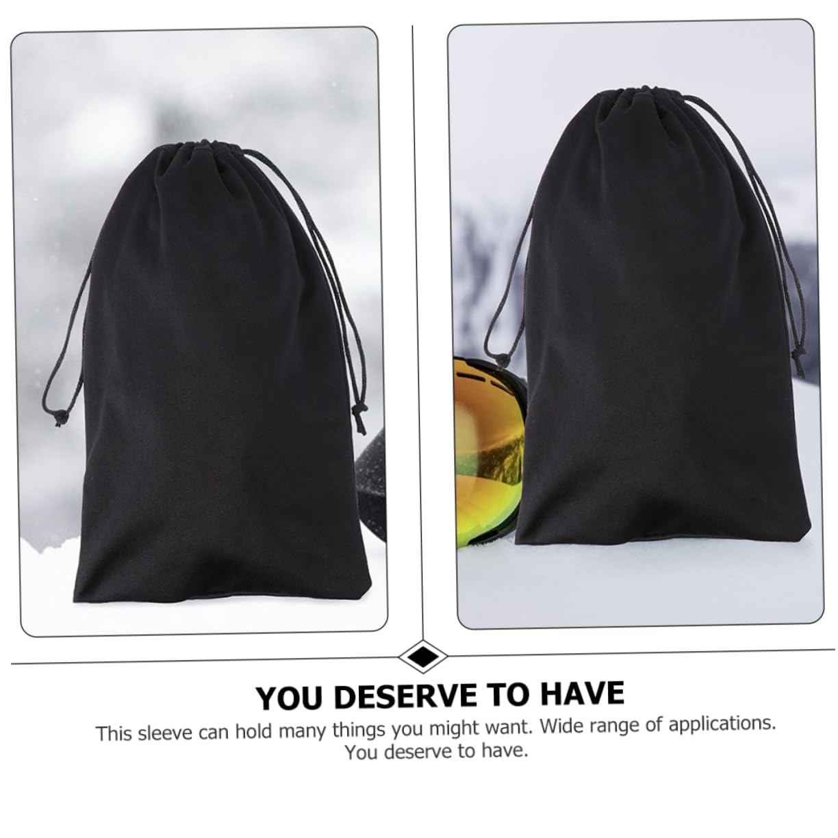 ibasenice Bolsa De Gafas De Esquí Con Cordón Funda Rasguños Para Gafas Bolsa De Viaje Y Ligera Para Outdoor Y