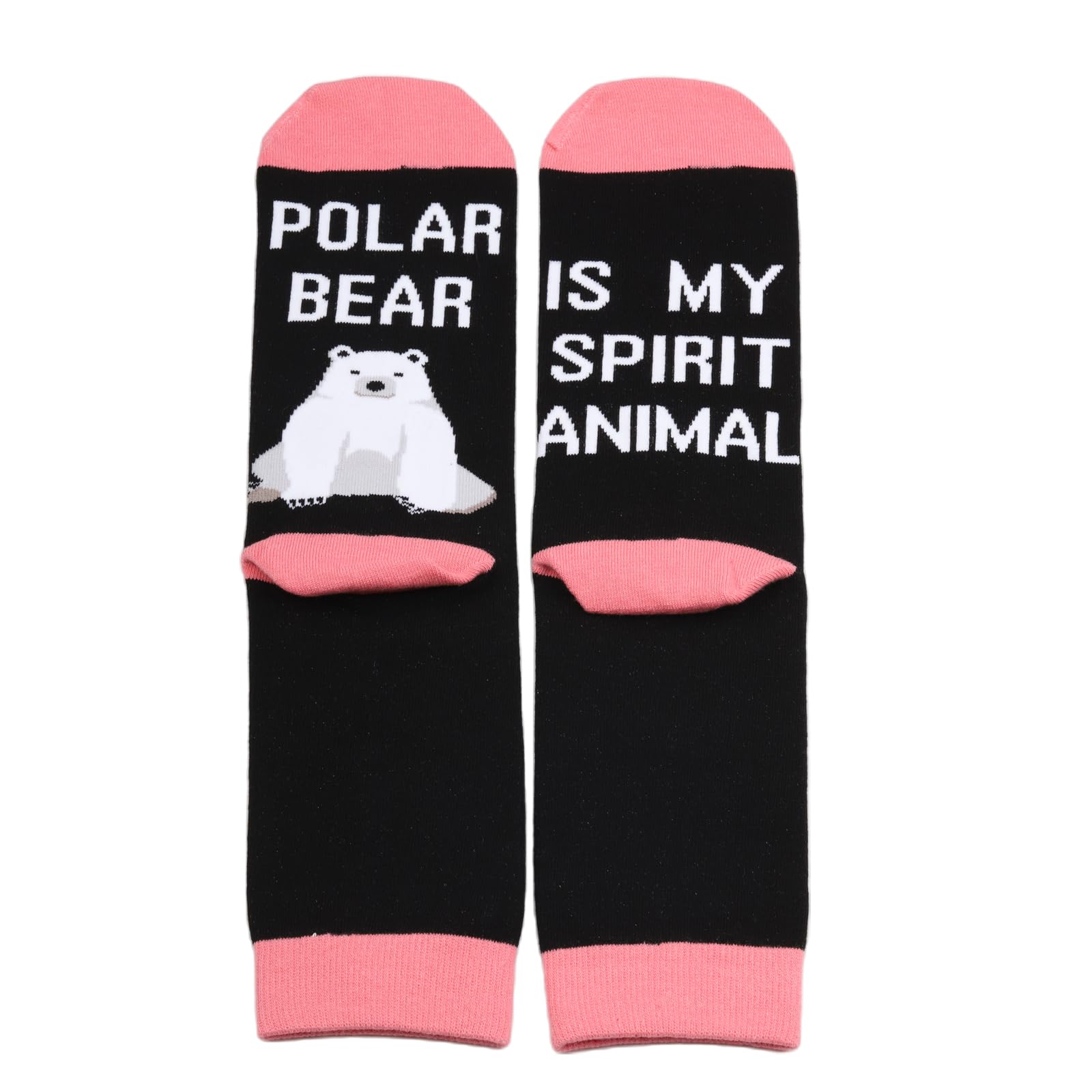 PXTIDY2 Pairs Polar Bears Sock Polar Bear Gifts Polar Bear Lover Gift Arctic North Pole Sock Polar Bear Is My Spirit Animal