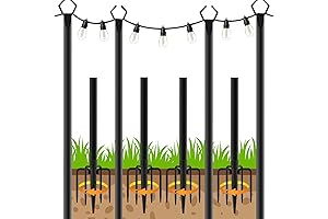Enhance Your Outdoor Ambiance with Our 4 Pack String Light Poles