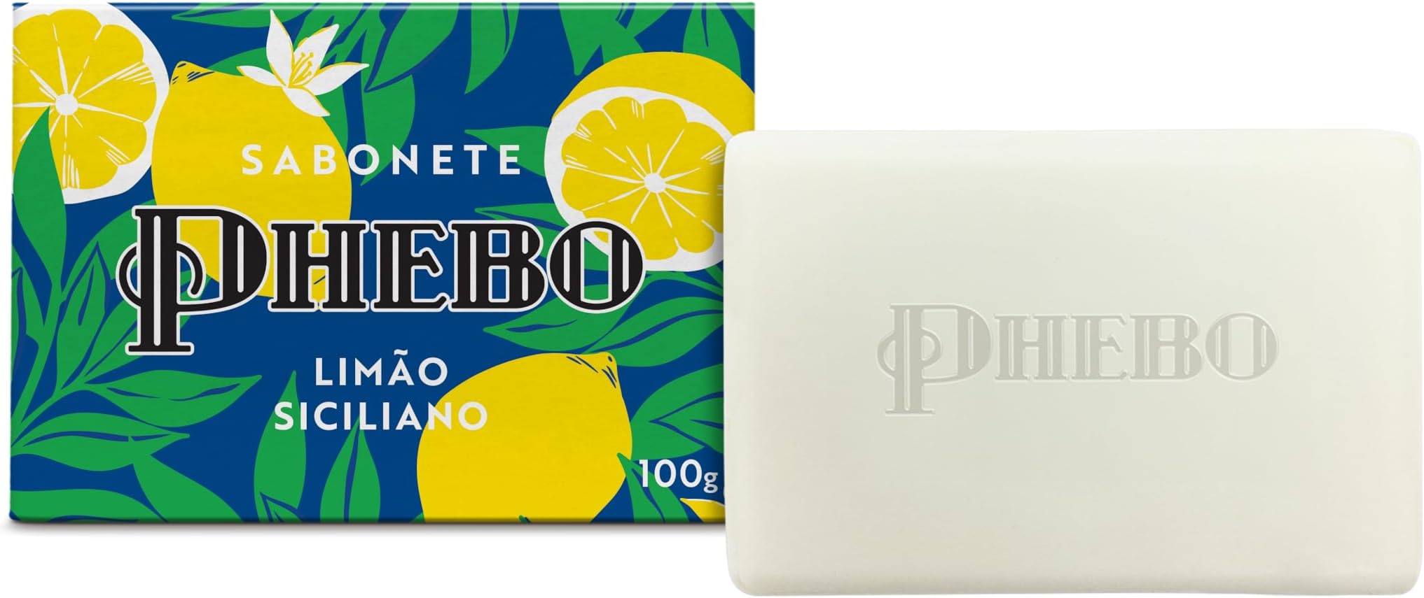 Linha Mediterraneo Phebo - Sabonete em Barra Cremoso Limao Siciliano 100 Gr - (Phebo Mediterranian Collection - Creamy Bar Soap Sicilian Lemon 3.5 net Oz) by Phebo