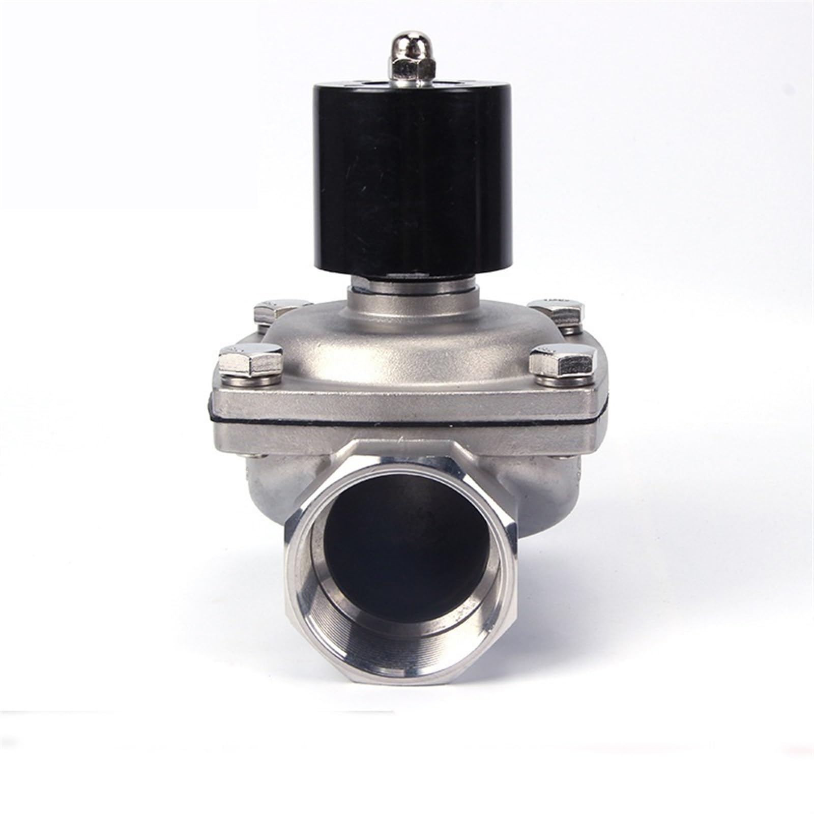 IPNDKBFL Low Pressure 1.5inch 24v Electric Solenoid Valve Fountain 220v Stainless Steel DN40 Normally Closed 0-10bar 1Pcs(Bsp-110vac,2A-40B VITON)