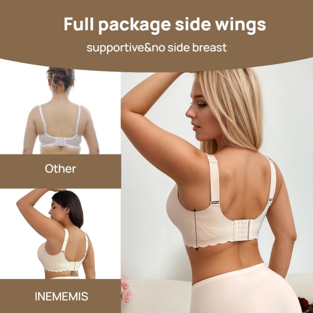 Seamless Bra for Women | Wireless Comfort Support Bras | Sport Everyday T-Shirt Bra | No Underwire Soft Bralette - Image 3