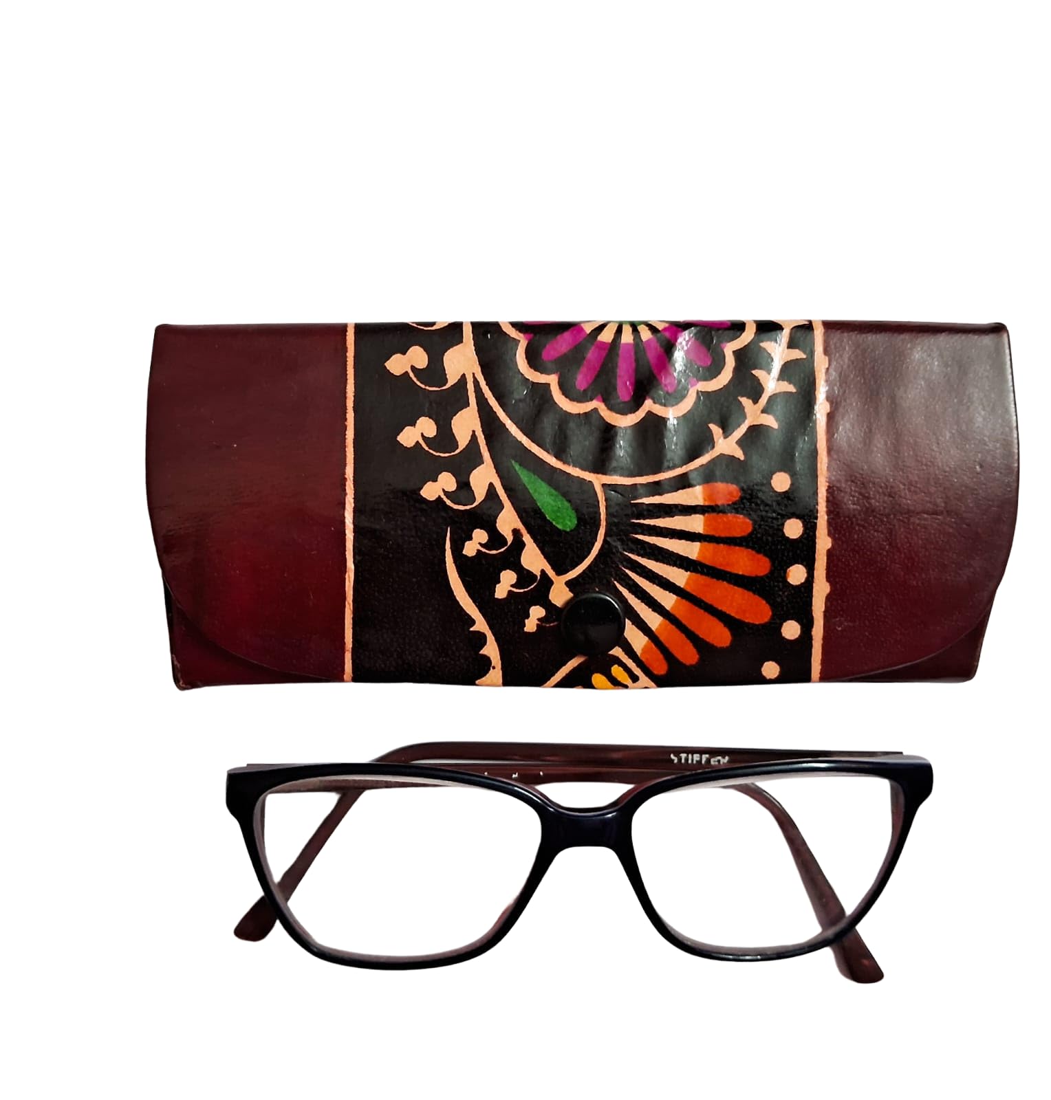 silkykraftz Genuine Leather Shantiniketan Spectacle Case-picture-15