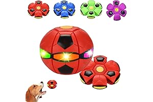 Magic Pet Toy Hoover UFO Ball for Dogs Flying Soccer Saucer Ball with Lights