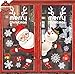 heekpek Pegatinas de Ventana Feliz Navidad Saludos Navidad Decoraciones Navideñas para Escaparates Monigote de Nieve Papá Noel Vinilos Navideños Artículos de Fiesta Extraíbles