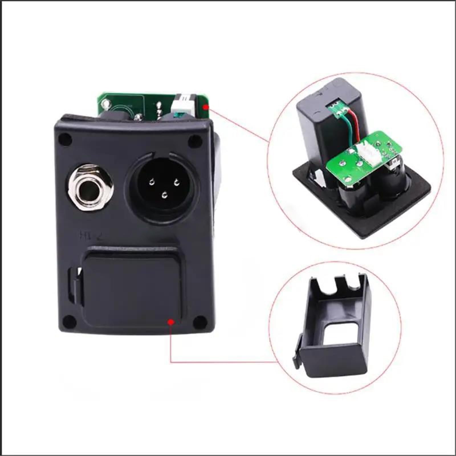 10 Pezzi 5 Bande Pickup Per Chitarra Acustica Preamplificatore EQ Equalizzatore Con Accordatore Digitale Parti Di Chitarra È Durevole Pickup professionale per chitarra acustica