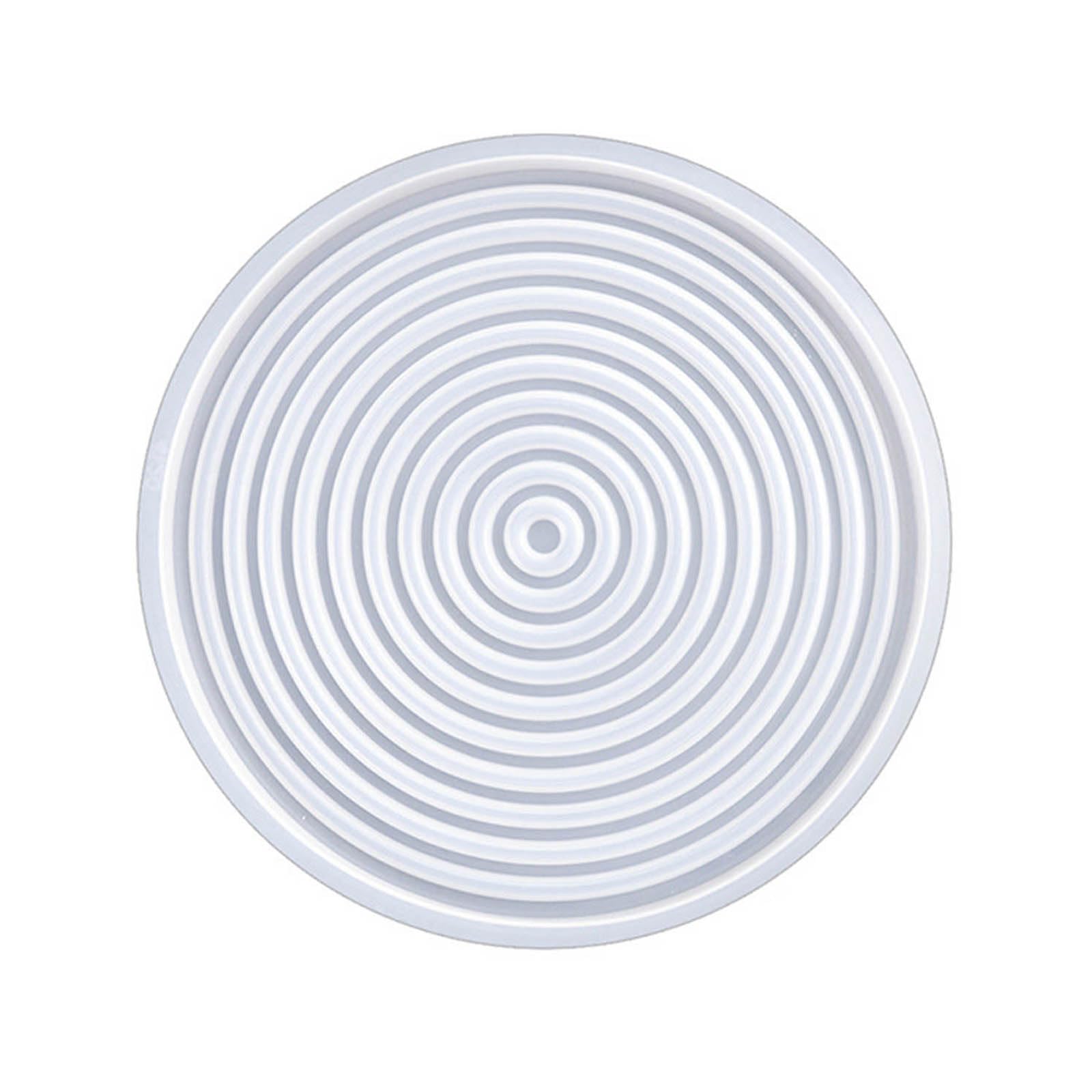NEWFT Silicone Door Striped Pattern Epoxy Resin for Cup Pad Home Ornaments Tray