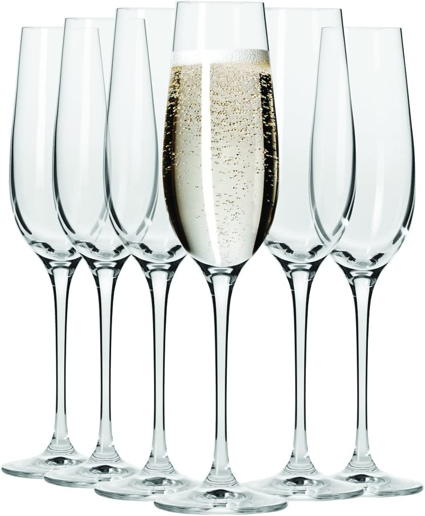 Sponsored Ad - Champagne Flute Wine Glass Set of 6 Pcs - 170 ml
