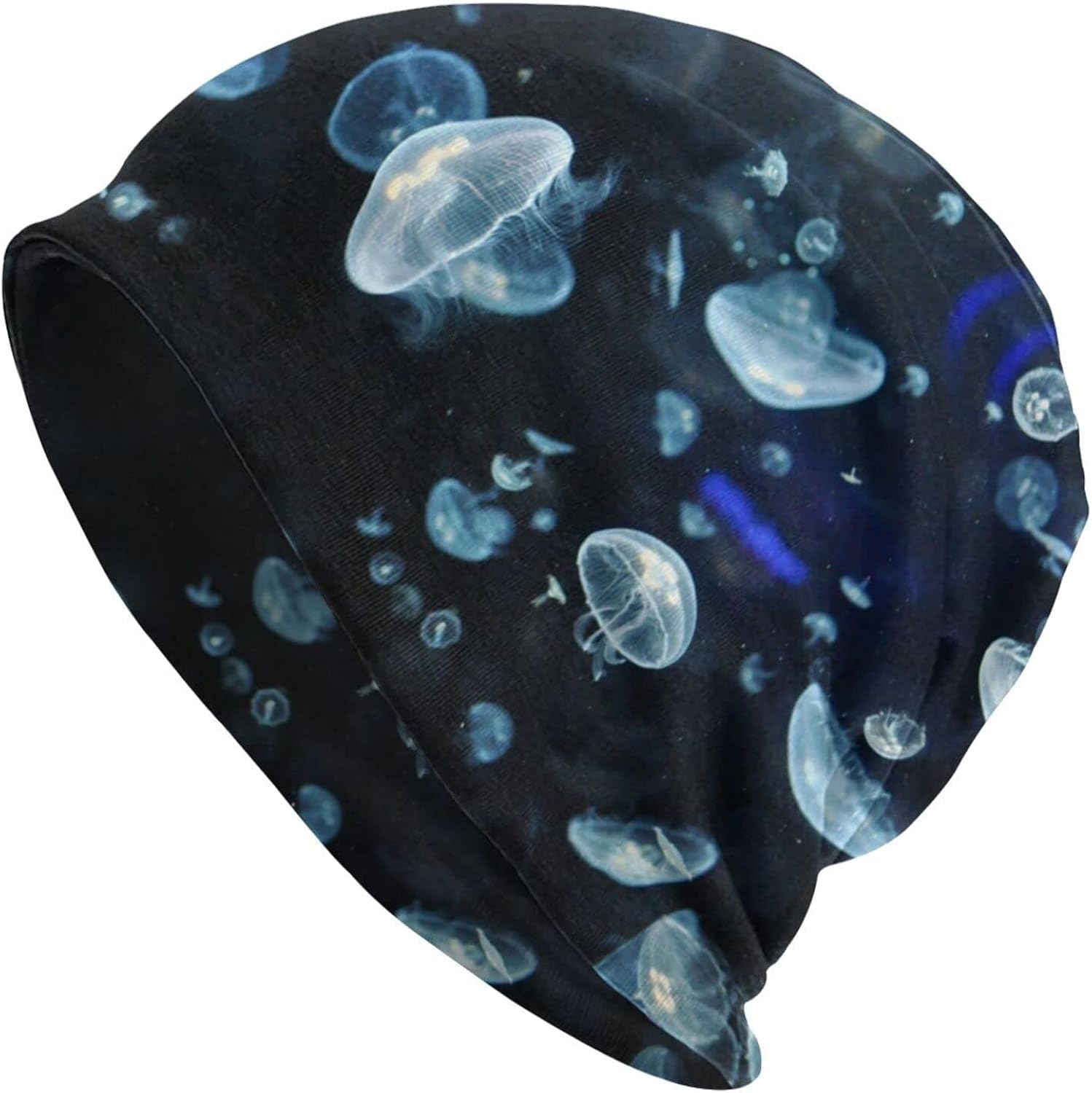 クラゲ 柄 ニット帽 防寒 自転車 被り心地良い レディース 暖かい 男女兼用 メンズ スポーツ に優しい ビーニー 通学 秋冬 帽子 アウトドア 柔らかい ニットキャップ 大きいサイズ 通勤 保温 スキー