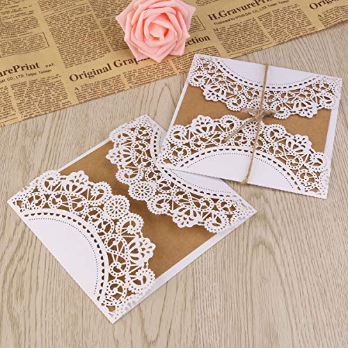 HEALLILY 10Pcs Cartãde Cnvite Cartãde Cnvite de Casamengantes Cartões de Cnvite para Festa de Casame