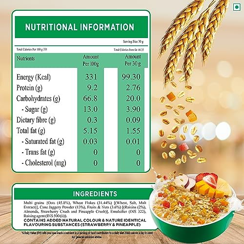 Image of Kwality Muesli Mixed Fruit Super Saver Pack 700 G | Mixed Fruit | Zero Cholesterol & Trans Fat | No Added Refined Sugar | Healthy Food & Breakfast Cereal (Pack of 3)