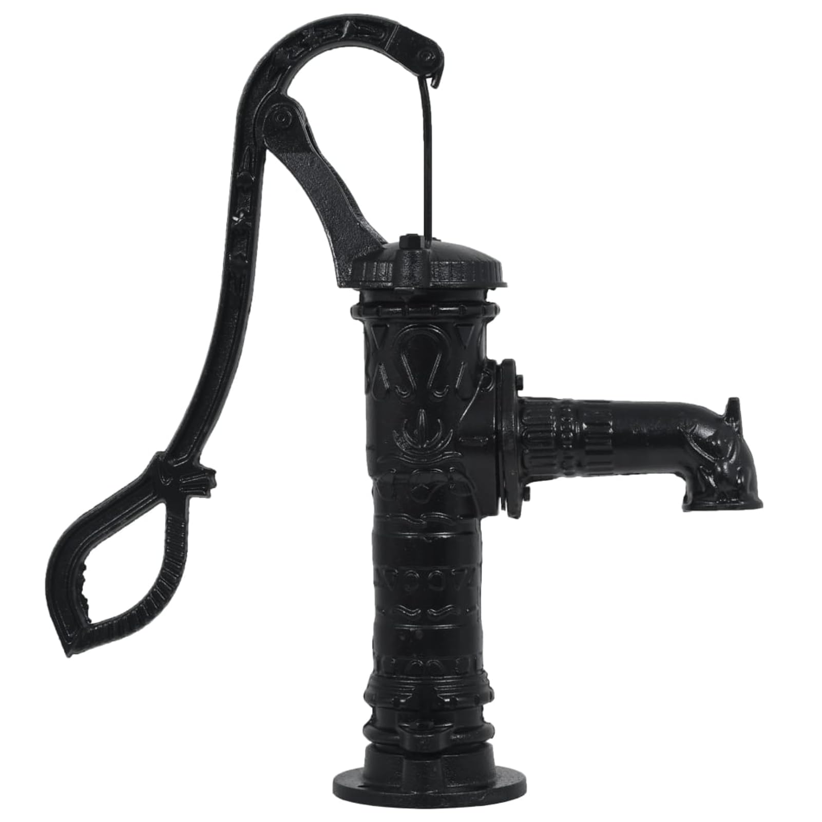 Gecheer Pompa dell'acqua da giardino con supporto in ghisa