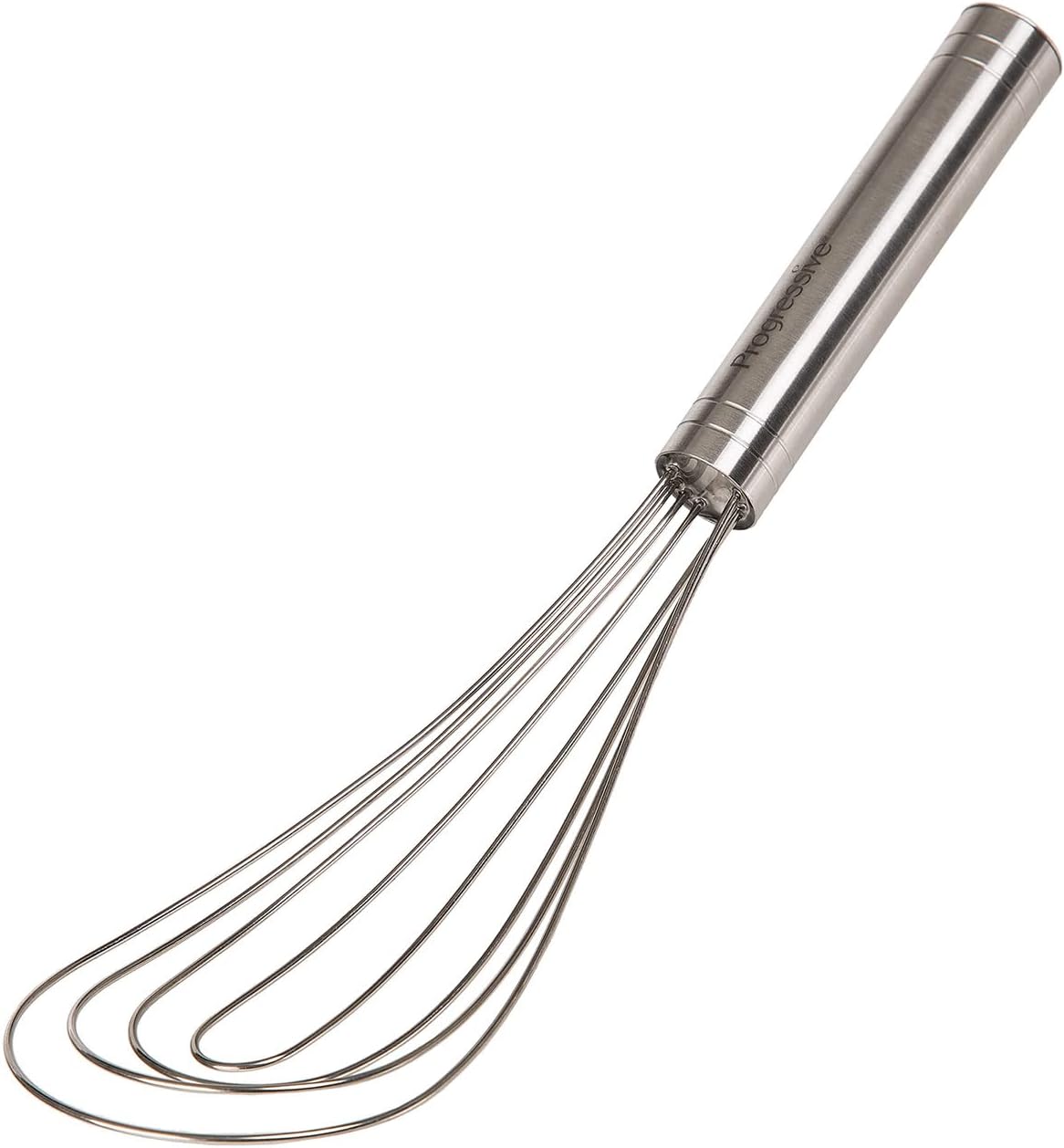 PrepWorks 10 Inch Fat Whisk - Stainless Steel Whisk for Mixing, Beating, and Stirring Sauces, Batter, and More