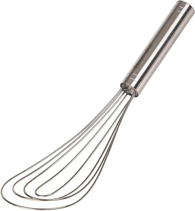 PrepWorks 10 Inch Fat Whisk - Stainless Steel Whisk for Mixing, Beating, and Stirring Sauces, Batter, and More