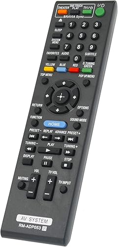 Miniatura 3 de Allimity RM-ADP053 RMADP053 - Control remoto de repuesto compatible con reproductor de discos Blu-ray Sony, DVD, sistema de cine en casa BDV-E370