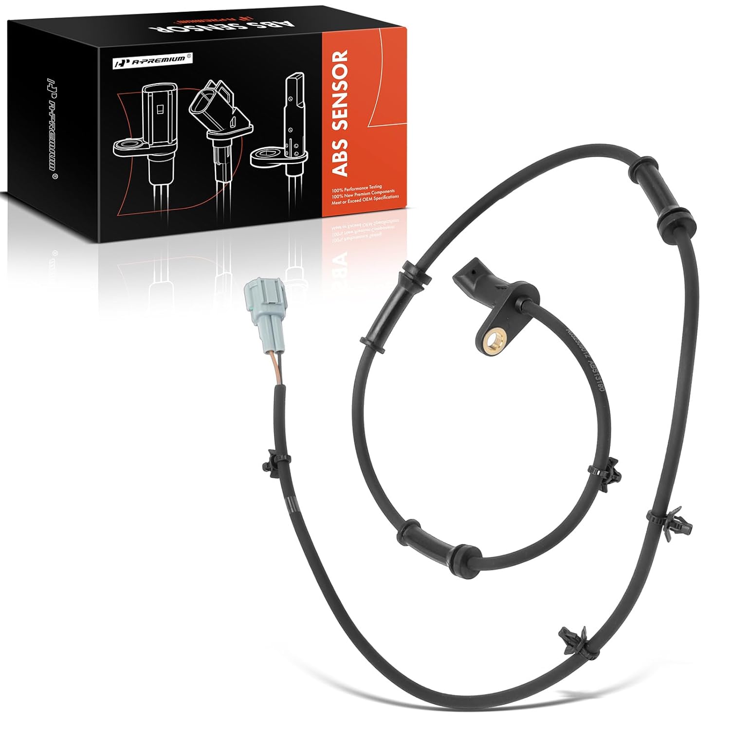 Sensor de Velocidade de Roda ABS Frontal Direito A-Premium Compatível com Nissan Xterra 2001-2004 e Frontier 1999-2004 – Lado do Passageiro, Substitui 479107Z760, 479107Z700