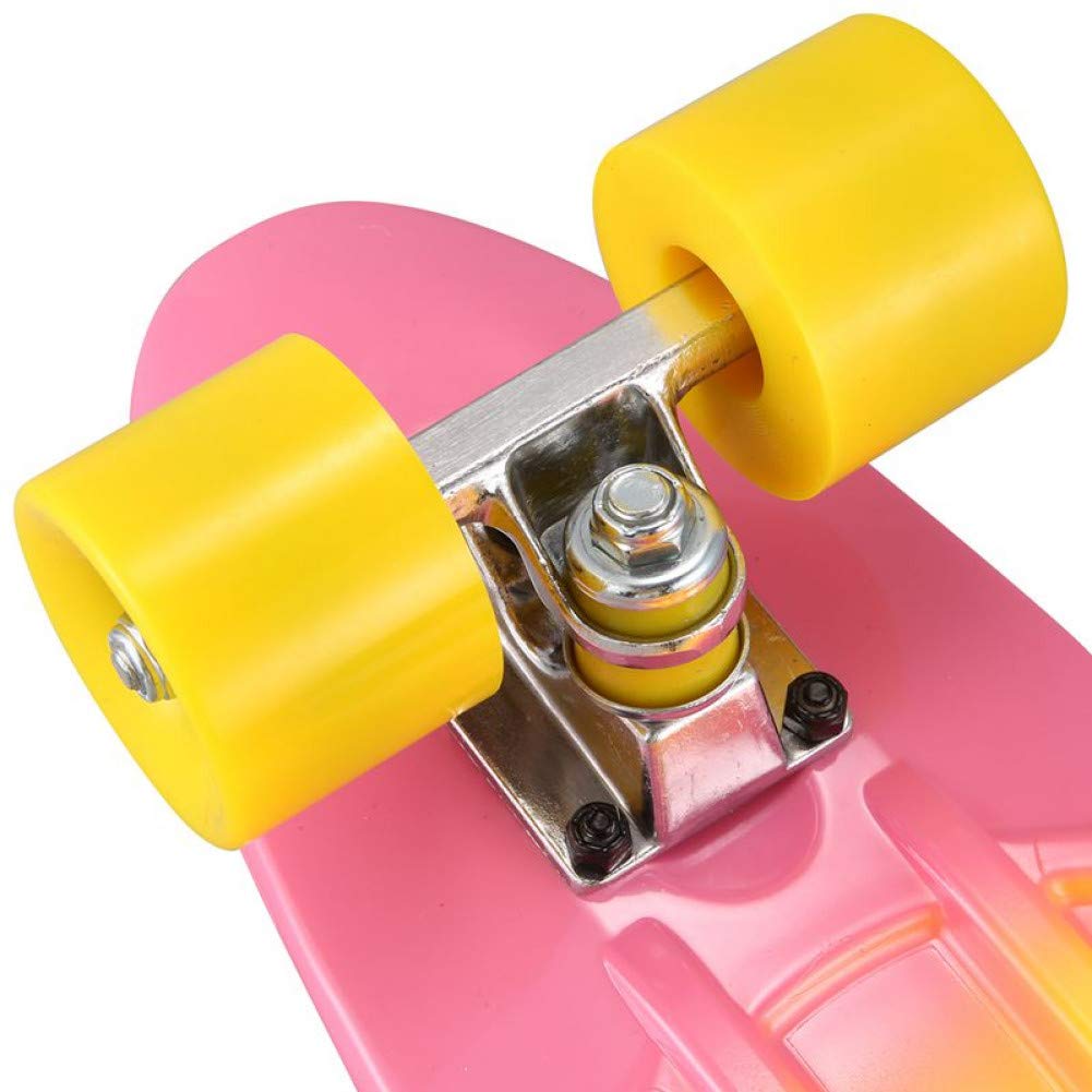 22 inch Mini Skate Board for Kids 22 inch Graphic Retro Board Child Skateboard Cruiser