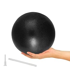 LAYXL 9 Inch Exercise Pilates Ball Mini Exercise Barre Ball for Yoga,Stability Exercise Training Gym Anti Burst and Slip Resistant Balls Physical Therapy Improves Balance, Core Strength, Back Pain