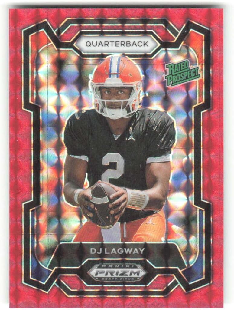 2024 Panini Prizm Draft Picks Prizms Red Finite #182 DJ Lagway /125 Florida Gators NCAA Football Trading Card