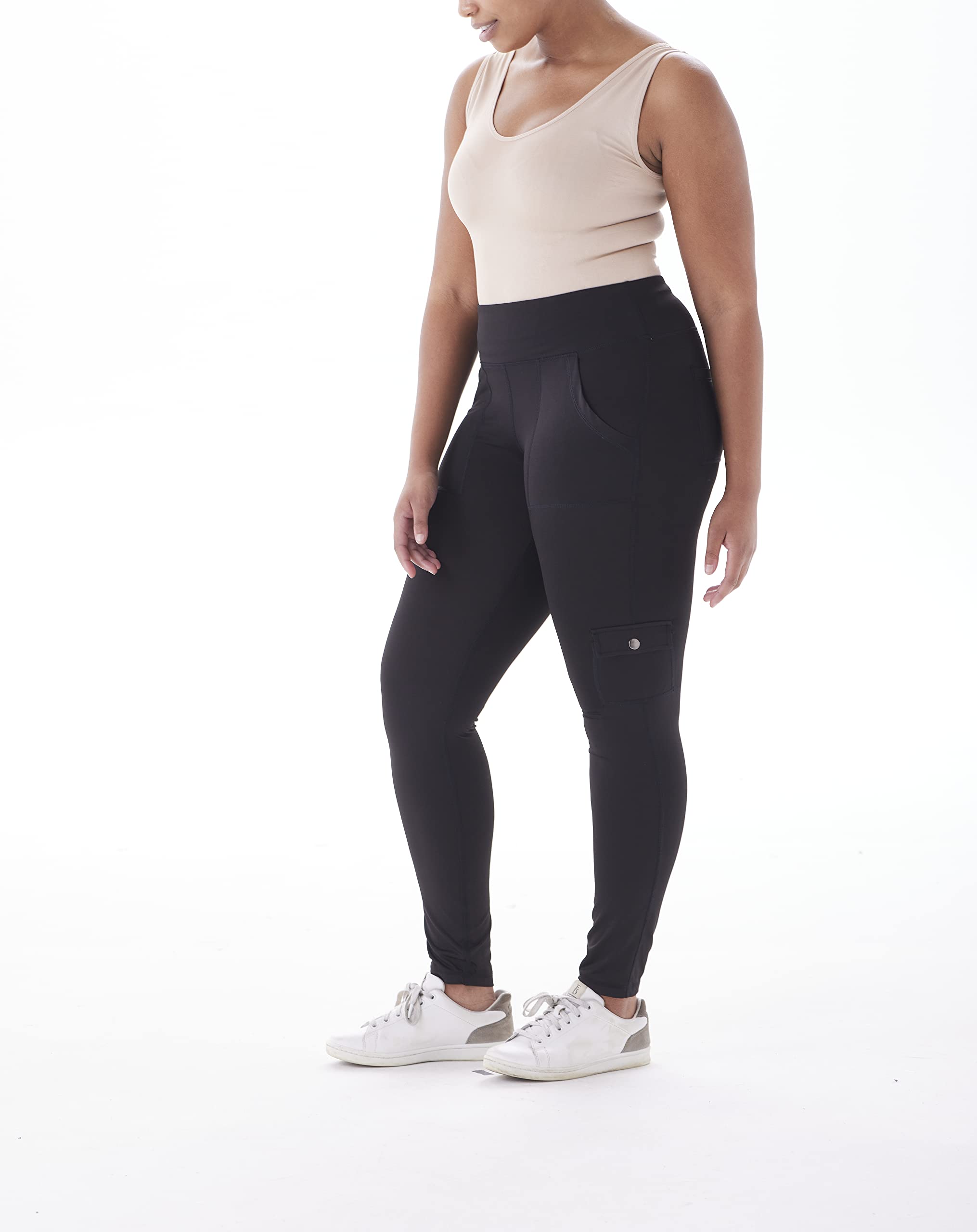 No Nonsense Leggings Sportivi alla Caviglia con Tasche Donna