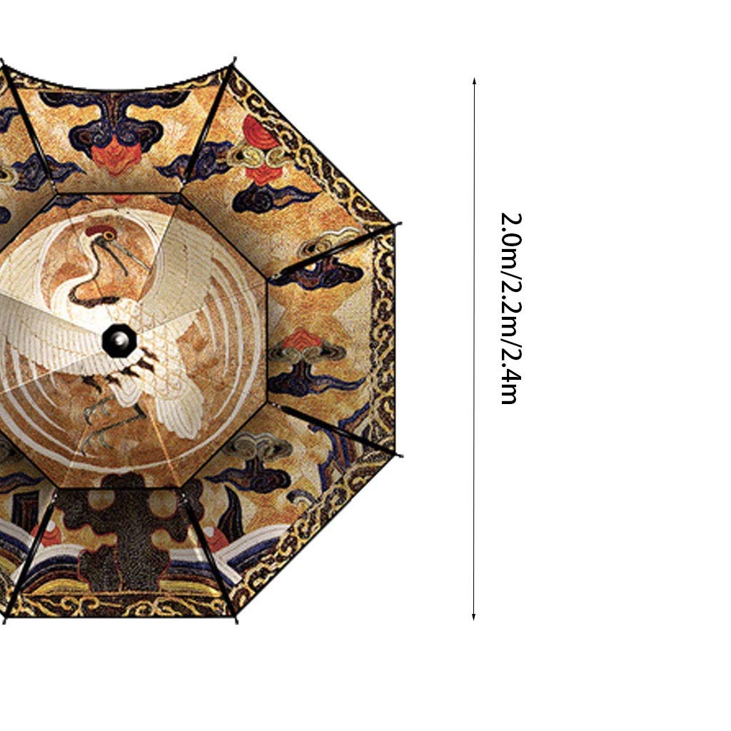 Parasol wędkarski/duży parasol wędkarski/trzy składany/gruby/uniwersalny/parasol wędkarski/deszcz/ochrona przeciwsłoneczna/osłona przeciwsłoneczna/wiatr/wędkarstwo/parasol, D, 2.4M
