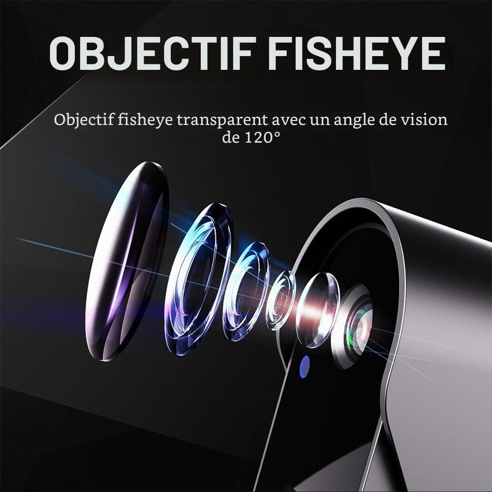 KEPEAK Caméra de sonnette vidéo sans fil avec moniteur, étanche IP66, grand écran de 4,3", vision 120°, batterie 1000 mAh, audio bidirectionnel, vision nocturne, aucune application/WLAN nécessaire