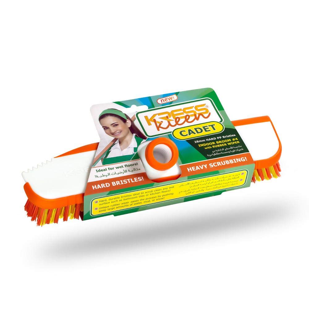 KRESS KleenCadet (Indoor hard bristle orange broom)