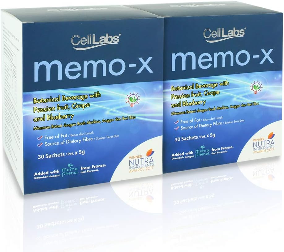 2X CellLabs MemoX Brain Supplement High Polyphenol Extract